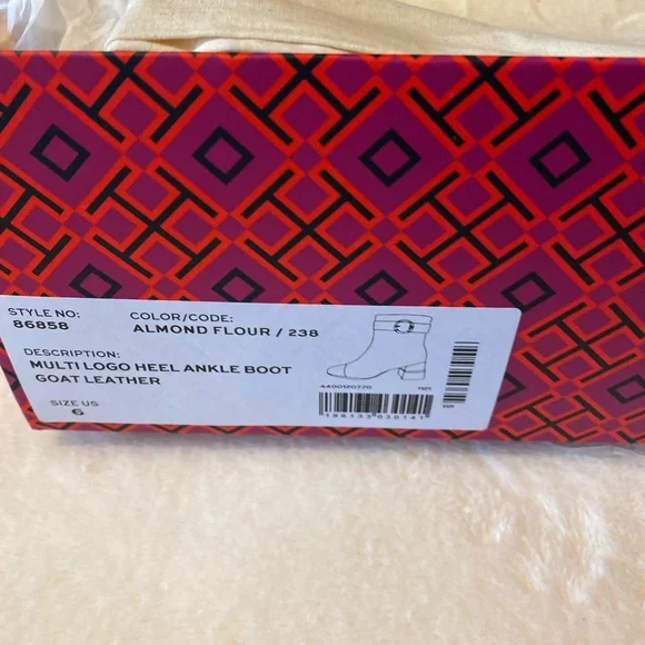 🔥SALE🔥Tory Burch Multi Logo Heel Ankle Boot - Picture 7 of 7